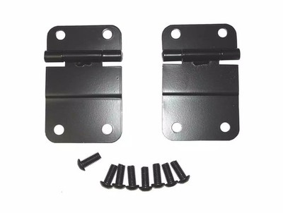 Rugged Ridge Tailgate Hinge Kit Lower Black 11207.01 Fits 1976-1986 Jeep CJ