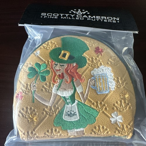 2026 Scotty Cameron St Patrick’s Day RH Mid-Round Putter Headcover Lucky Lily
