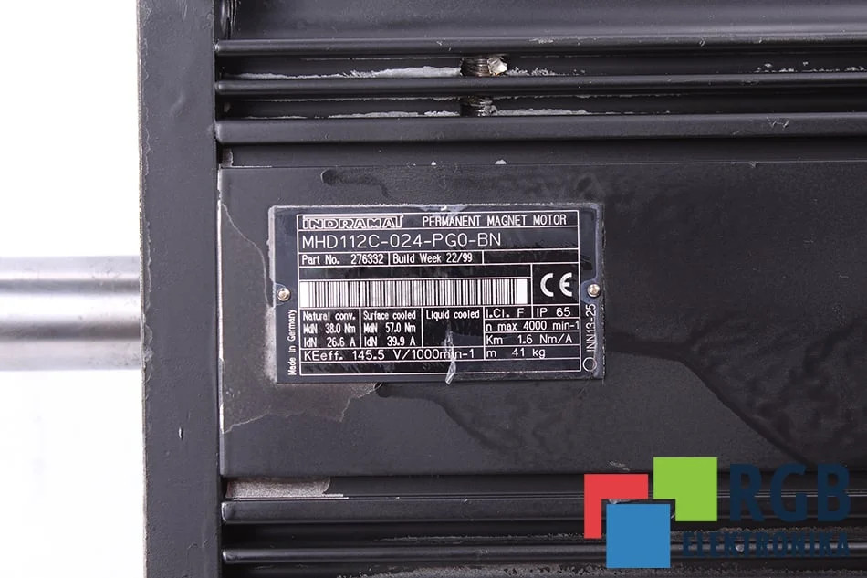 MHD112C-024-PG0-BN INDRAMAT - Reconditionné - Garantie 12 mois