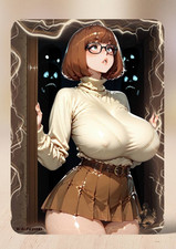🍑WAIFU-210B1🍑,Sexy,Ecchi,Hentai Scooby Velma Inspired ,Anime,NSFW,Waifu Card😍