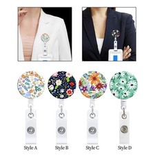 Retractable Badge Holder Cute Carabiner Clip Practical Multipurpose with