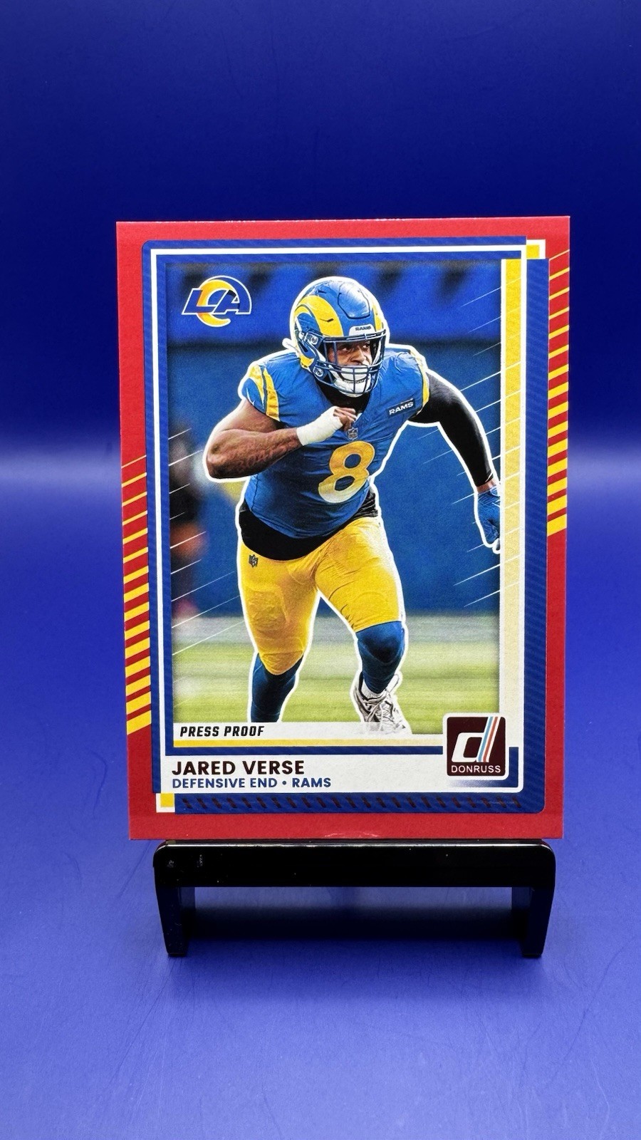 2025 Panini Donruss - Press Proof RED - Jared Verse #120 - LA Rams