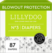 Baby Diapers - Size 3 13-22 Lbs , Half-Monthly Supply 87 Count , Leak Protecti