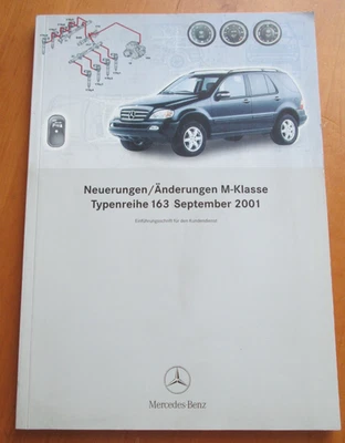 Werkstatthandbuch Einführungsschrift Mercedes W 163 - Neuerungen Sept 2001 - Bild 1 von 4