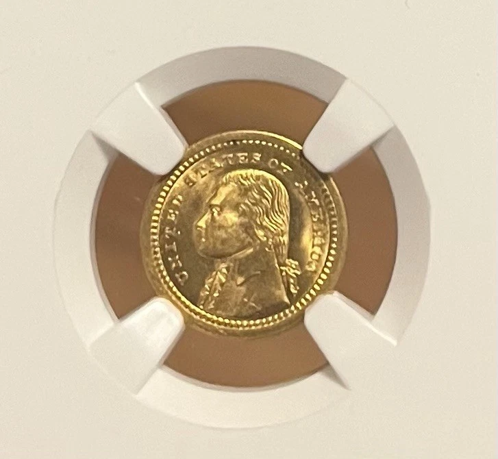1903 NGC/CAC MS66 G$1 Jefferson GOLD Commemorative - Image 3 of 4