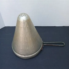 VIKO Aluminum Canning Cone VTG Kitchen USA Colander Strainer Sieve Ricer 1960's