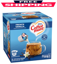 Nestle Coffee-Mate Coffee Creamer Liquid Creamer Singles, French Vanilla, 180 ct