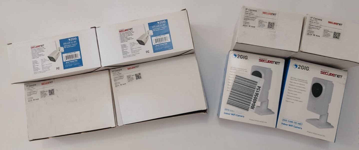 4 Outdoor & 4 Indoor - 2gig-cam-131-net 2gig-cam-101-net