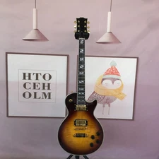 Sunburst LP Electric Guitar 6 String Flamed Top Mahogany Body&Neck Gold Hardware