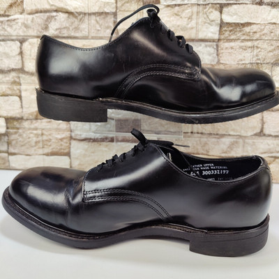 NITRENE Men 11EEE Black Leather Oxford Steel Toe Work Safety Shoes Oil Resistant
