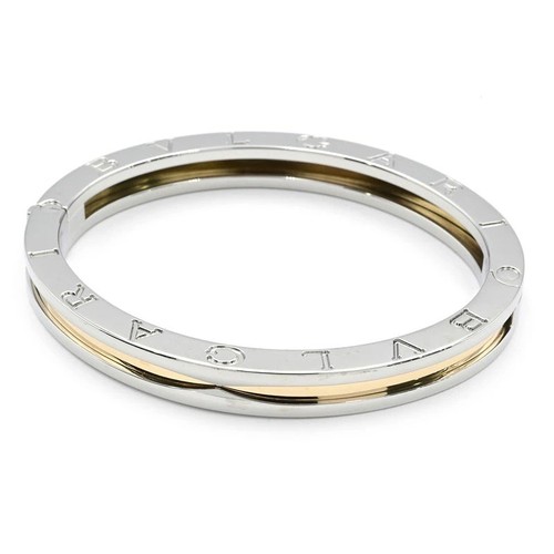 BVLGARI B.zero1 Bangle K18YG & Stainless Steel 6.50 in 27g 750 Italy