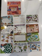 Vintage 1981 ETCH A SKETCH Games  Puzzles Ohio Art Original 12 Overlays