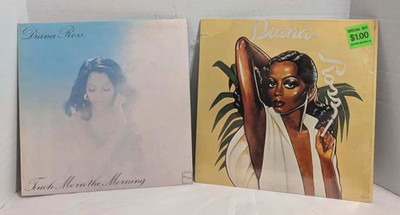 Diana Ross Vinyl Lot Of 2 ~Touch Me in the Morning & ROSS (VG+ vinyl VG covers)