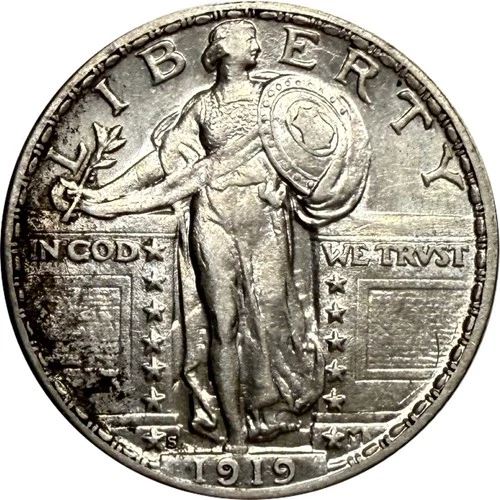 1919 S Standing Liberty Quarter Choice AU ***READ DESCRIPTION***
