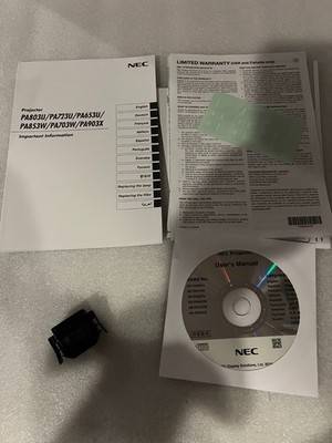NEC Projector NP-PA803U, NP-PA723U, NP-PA653U, NP-PA853W NP-PA703W User's Manual