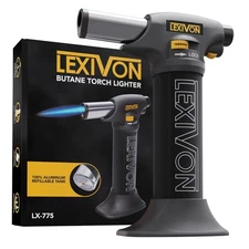 Durable Aluminum Cooking Torch with Adjustable Flame & Safety Lock - LX-775