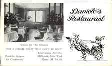 Daniele's Restaurant Millbrook New York horse chariot soldier ~ vintage postcard