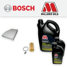 SERVICE KIT for AUDI A3 (8P) RS3 QUATTRO OIL CABIN FILTERS +NT OIL (2011-2012)