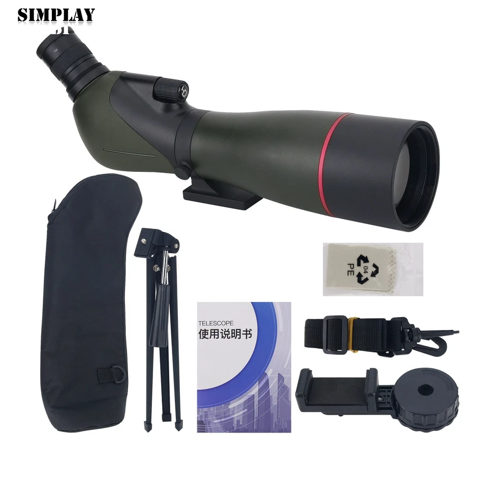 25-75X 80MM HD Spotting Scope Zoom Monocular Telescope for Watching Birds - Image 2 of 4