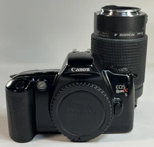 Canon EOS Rebel Xs 35mm SLR Film Camera W/ Promaster 70-300mm 4-5.6 Tested Works