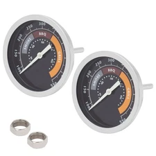 MOASKER 2 Pieces 3-inch Smoker Temperature Gauge for Char-Broil Oklahoma Joe’s