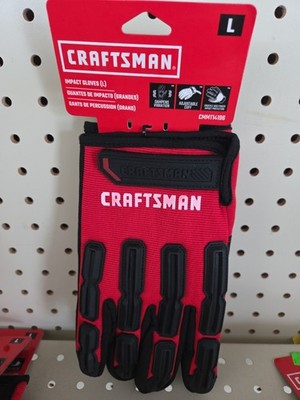 Craftsman Impact Work Gloves Size L Black/Red CMMT14196Work Gloves