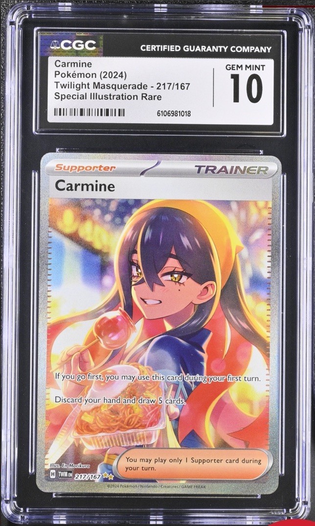 CGC 10 Carmine 217/167 SIR Twilight Masquerade TWM Pokemon Card