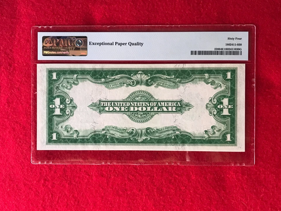 FR-238 1923 Series $1 Silver Certificate *PMG 64 EPQ Choice Uncirculated* - Image 4 of 4