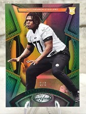 2023 Panini Certified Rookies Broderick Jones #153 Mirror Green /5 (RC) Steelers