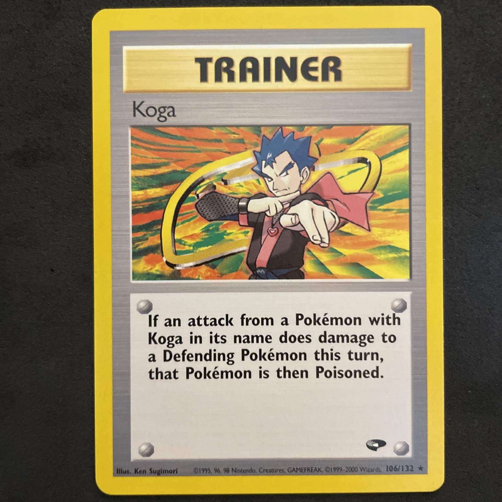 Wotc Koga 19/132 Gym Challenge Rare Regular English Unlimited 2000 Pokémon MINT