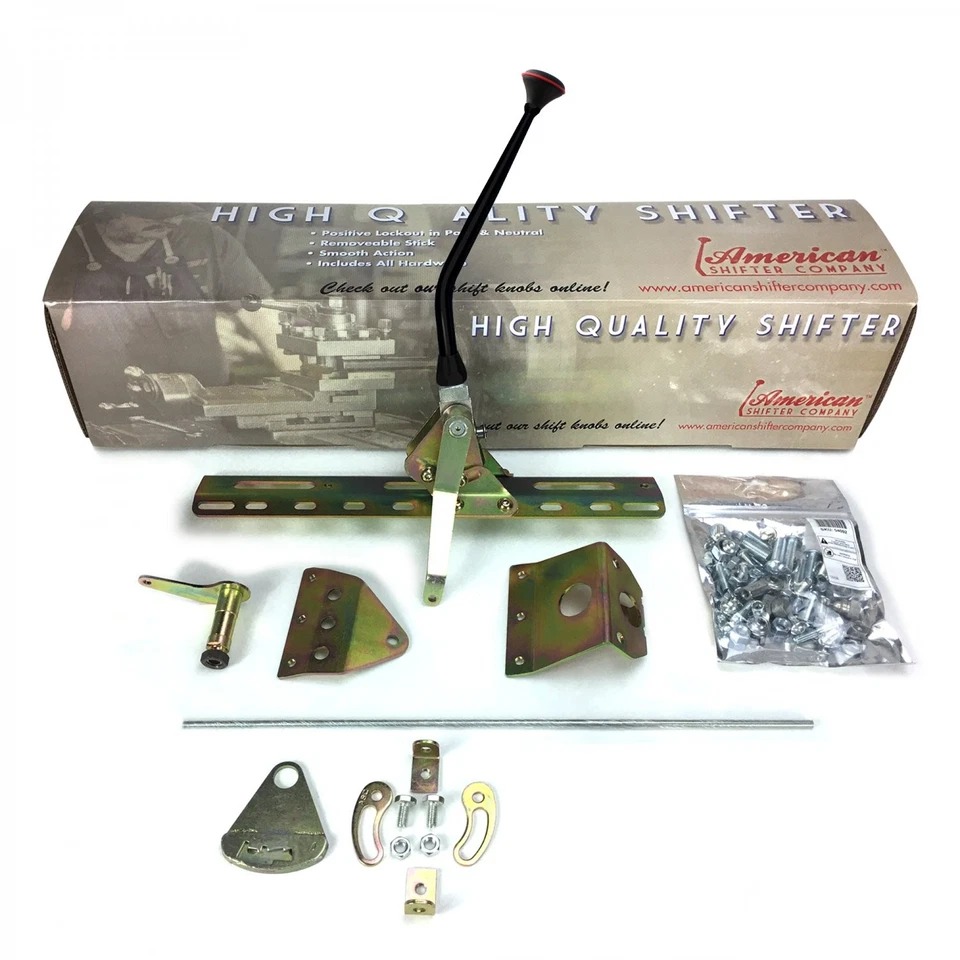 Kit de palanca de cambios de transmisión con botón pulsador con 12 brazos negros para Ford FMX Foto 2 de 4