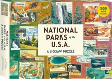 National Parks of The USA A Jigsaw Puzzle: 500 Piece Puzzle Americana Puzzle