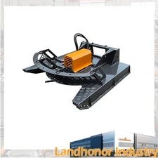 Landhonor New 66'' Brush Cutter Mower Hydraulic Brush Hog Skid Steer Attachment