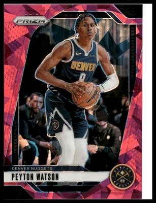 2024-25 Panini Prizm- Prizms Pink Ice - Peyton Watson Denver Nuggets