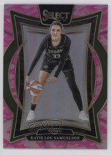 2025 Panini Select WNBA Concourse Pink Camo Prizm /175 Katie Lou Samuelson 5l1