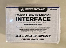 SCOSCHE CR4000SW Factory Stereo Replacement Interface Select 2004 & up  Chrysler