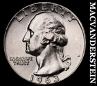1963 Washington Quarter- Silver- Choice Gem Brilliant Unc Luster #J6716