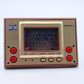 Nintendo Game And Watch Manhole LCD Retro Game Maintained Japan 60034