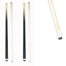 58 Inch 19oz 2-Piece Hardwood Billiard House Cue Sticks Pool Cue 58" Set of 2