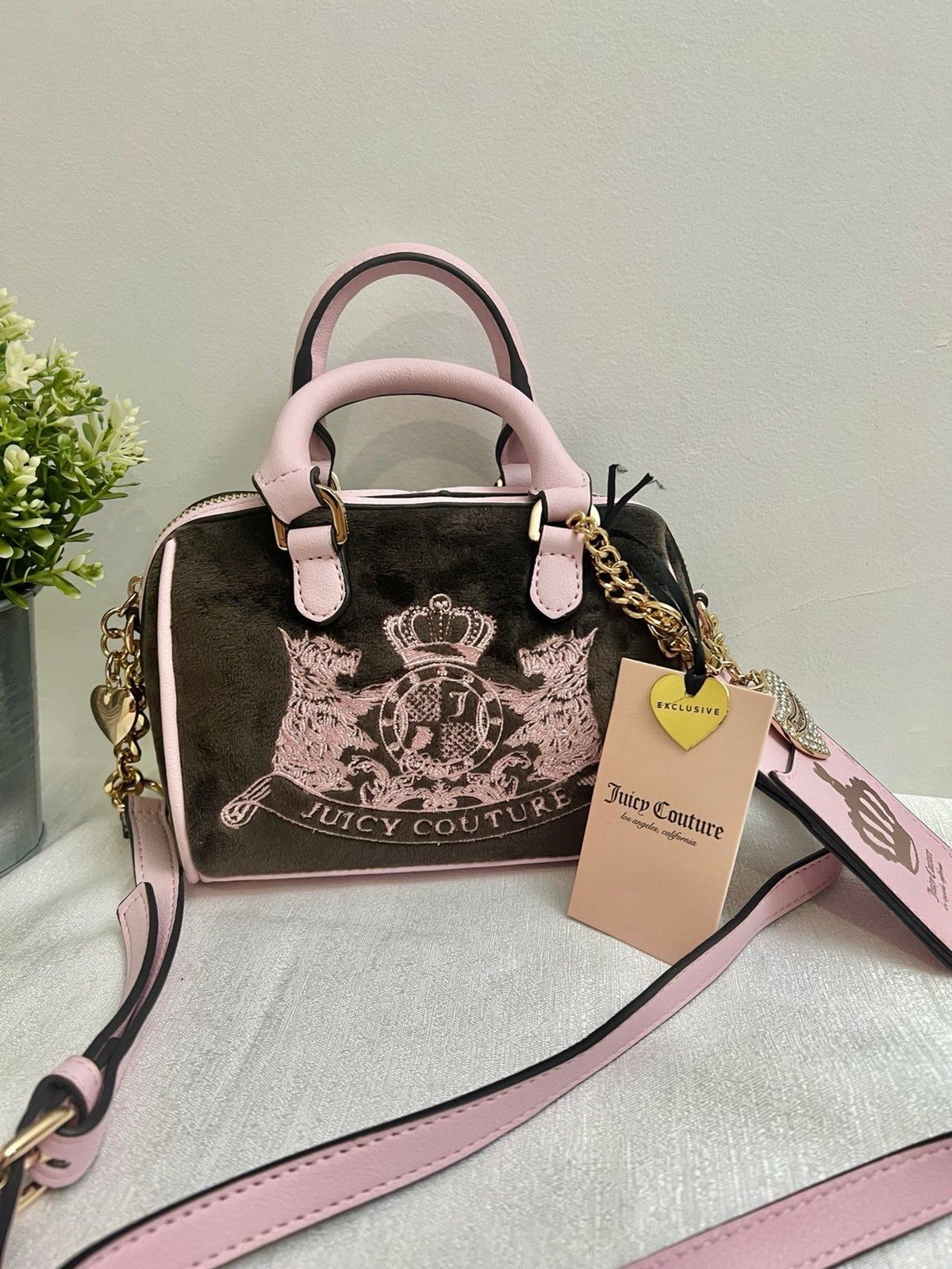 Juicy Couture Classic Scottie Dogs Mini Satchel NWT