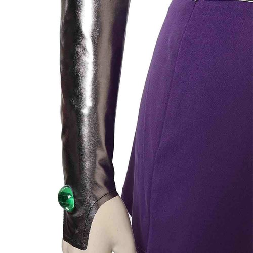 Teen Titans Superhero Starfire Koriand'r Cosplay Costume Outfit Skirt Vest Dress - Picture 9 of 24