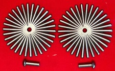 NEW HEAVY 2 1/4"  30-Point COWBOY VAQUERO Fancy SPUR ROWELS & Pins