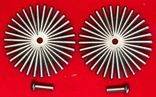 NEW HEAVY 2 1/4"  30-Point COWBOY VAQUERO Fancy SPUR ROWELS & Pins