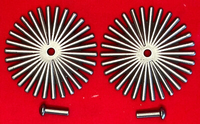 NEW HEAVY 2 1/4''  30-Point COWBOY VAQUERO Fancy SPUR ROWELS & Pins