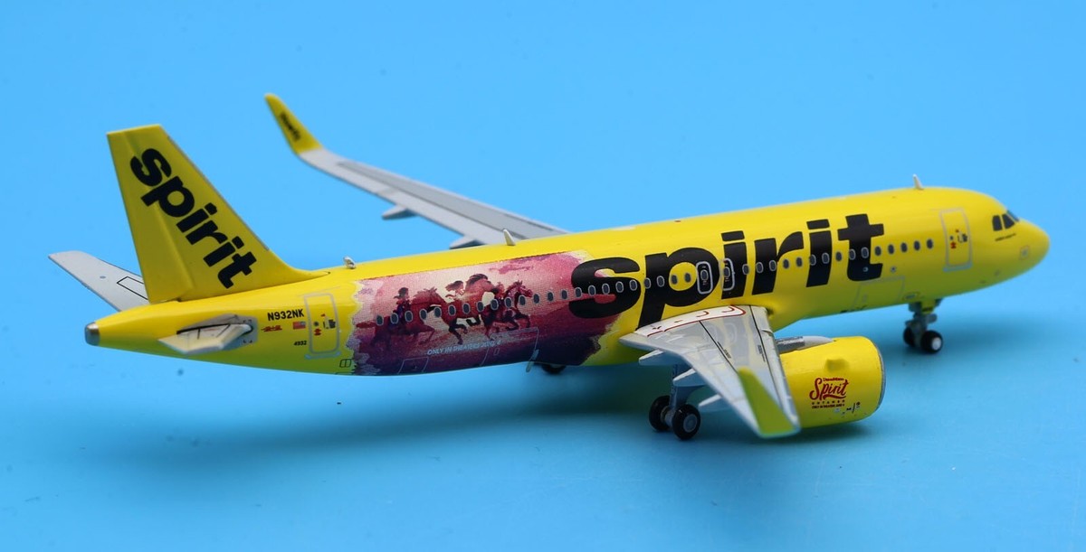 AIRBUS A320NEO SPIRIT Airlines Rég : N986NK Avec Antenne - JC Wings