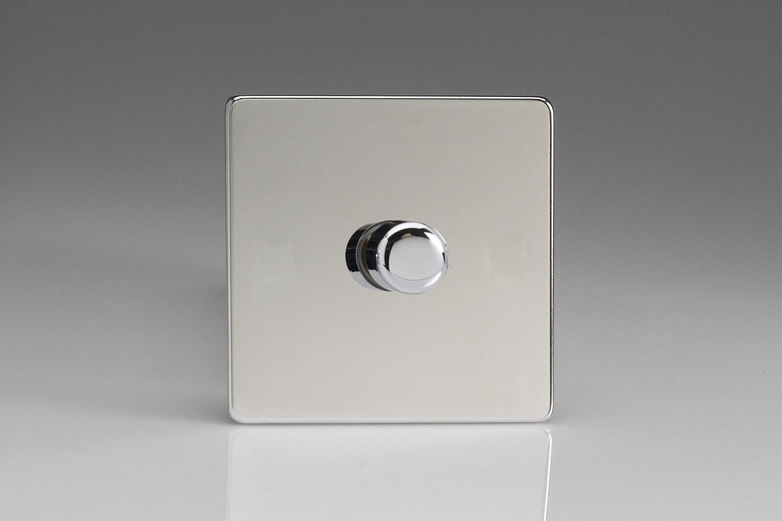 Varilight JDCM101S Screwless Polished Chrome 1 Gang Smart Master Non-WiFi Dimmer