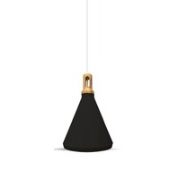 Modern Pendant Light - Wooden Top - Black (vt-7525) Modern Pendant Light - Wooden Top - Black (vt-7525)
