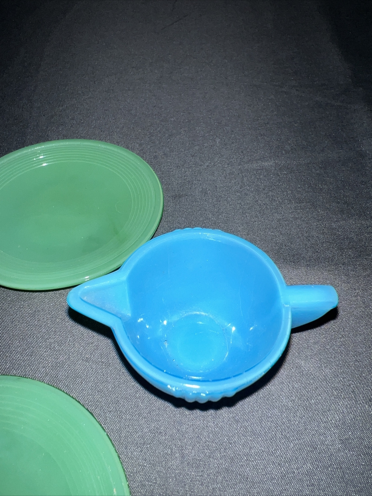 AKRO AGATE CO Child's Glass Tea Set Dishes Jadeite Vintage 12 Pc eBay