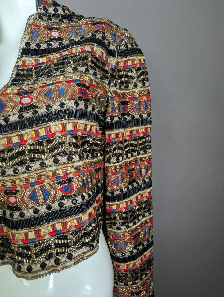 Chaqueta Adornada Alice + Olivia Mikayla Multicolor Talla S  Foto 4 de 4