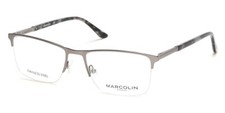 Marcolin Eyewear MA3027 009 Silver Metal Eyeglasses Frame 55-18-145